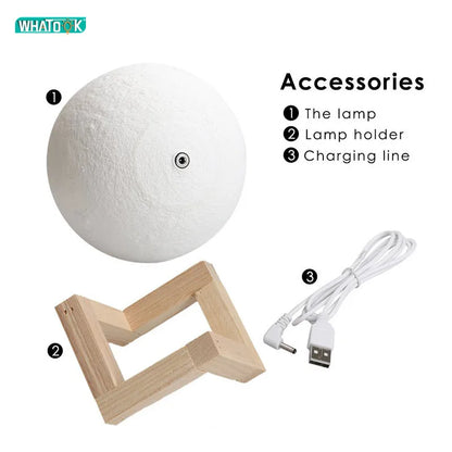 3D Print Rechargeable Moon Lamp