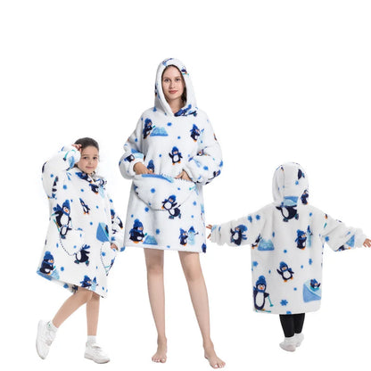 🦥 The Snuggly Sloth™ Oversized Blanket Hoodies for the Whole Family – Ultra-Soft Wearable Blankets in All Sizes for Kids, Teens & Adult