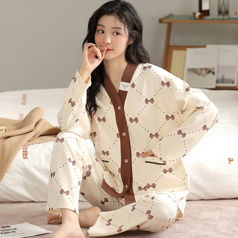 Soft Cute Sleepwear Cozy Pjs