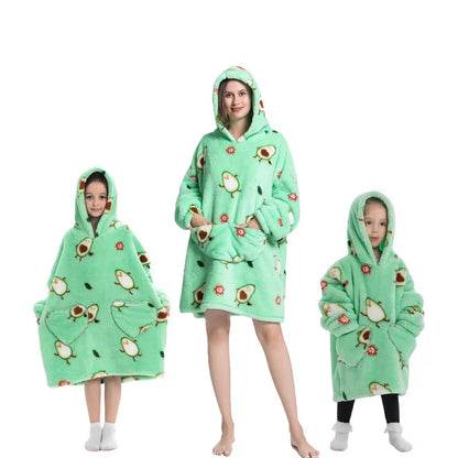 🦥 The Snuggly Sloth™ Oversized Blanket Hoodies for the Whole Family – Ultra-Soft Wearable Blankets in All Sizes for Kids, Teens & Adult