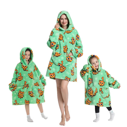 🦥 The Snuggly Sloth™ Oversized Blanket Hoodies for the Whole Family – Ultra-Soft Wearable Blankets in All Sizes for Kids, Teens & Adult